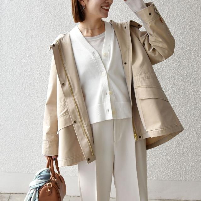 シップス エニィ（SHIPS any）/《予約》SHIPS any:〈手洗い可能〉シャンブレー オーバー フーディー コート