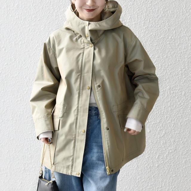 シップス エニィ（SHIPS any）/《予約》SHIPS any:〈手洗い可能〉シャンブレー オーバー フーディー コート