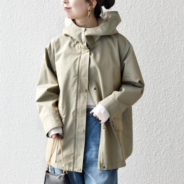 シップス エニィ（SHIPS any）/《予約》SHIPS any:〈手洗い可能〉シャンブレー オーバー フーディー コート