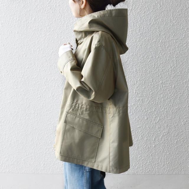 シップス エニィ（SHIPS any）/《予約》SHIPS any:〈手洗い可能〉シャンブレー オーバー フーディー コート