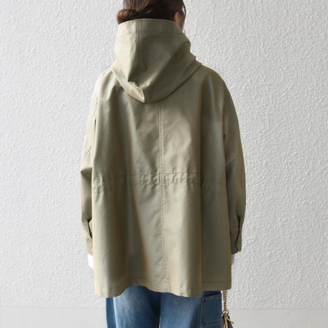 シップス エニィ（SHIPS any）/《予約》SHIPS any:〈手洗い可能〉シャンブレー オーバー フーディー コート