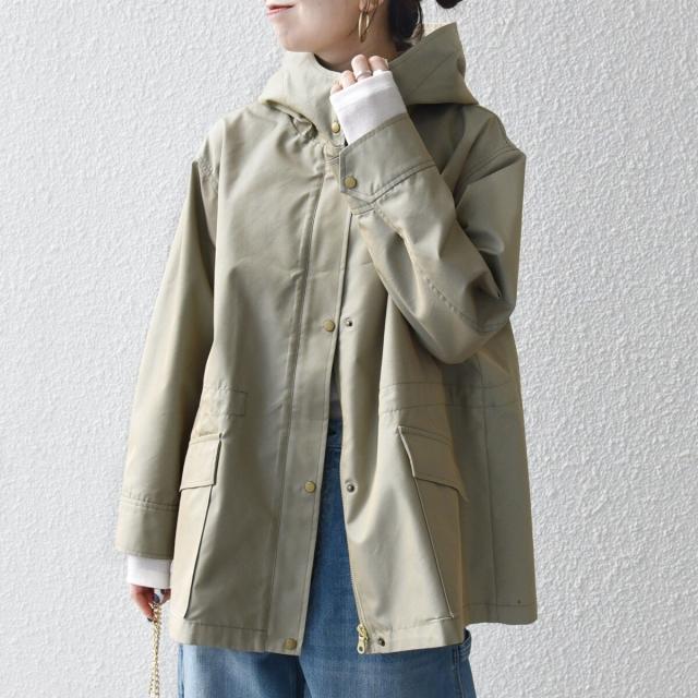 シップス エニィ（SHIPS any）/《予約》SHIPS any:〈手洗い可能〉シャンブレー オーバー フーディー コート