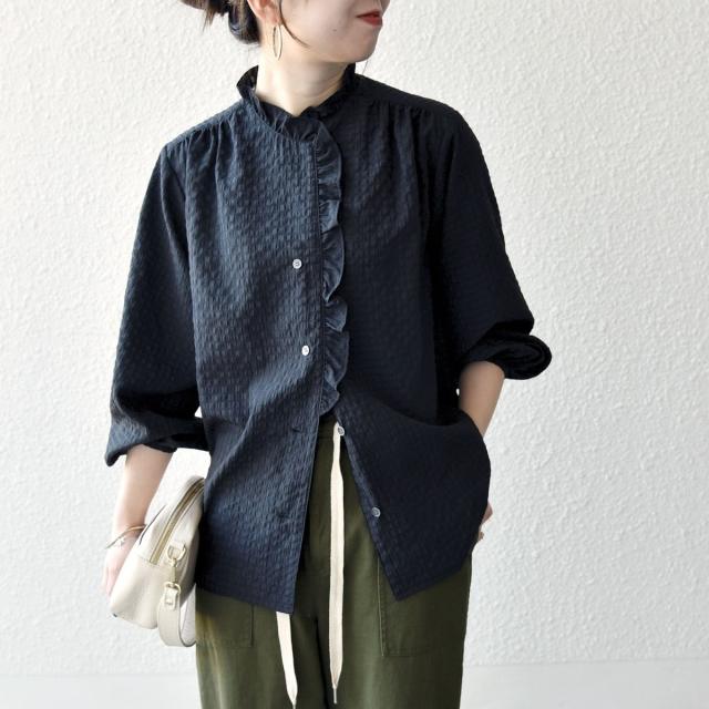 シップス エニィ（SHIPS any）/《予約》SHIPS any:〈洗濯機可能〉2WAY シアー フリル ブラウス