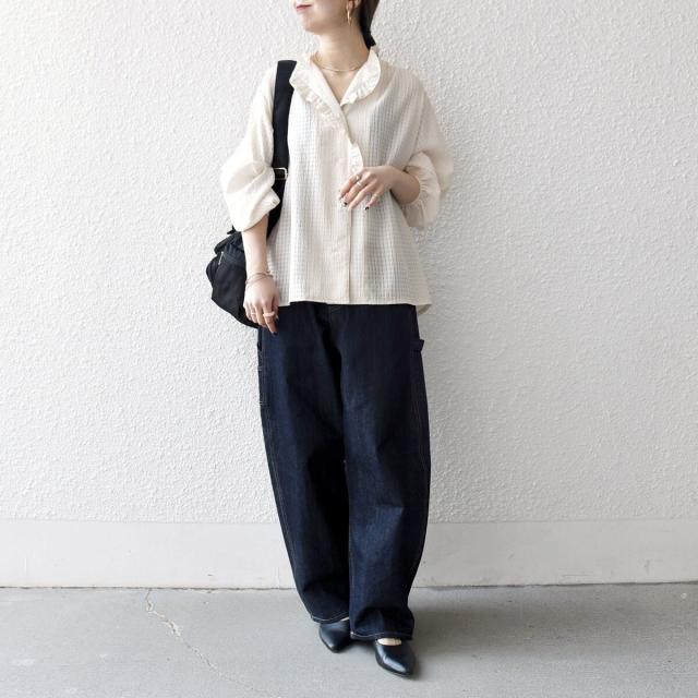 シップス エニィ（SHIPS any）/《予約》SHIPS any:〈洗濯機可能〉2WAY シアー フリル ブラウス