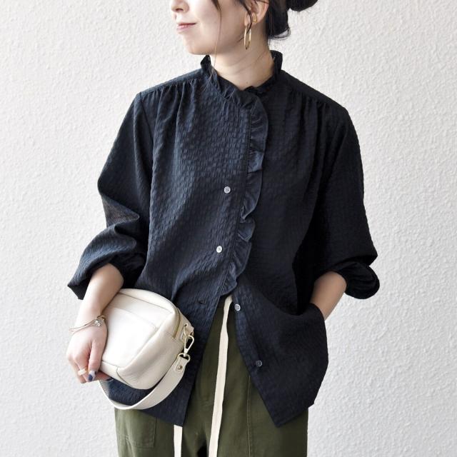 シップス エニィ（SHIPS any）/《予約》SHIPS any:〈洗濯機可能〉2WAY シアー フリル ブラウス