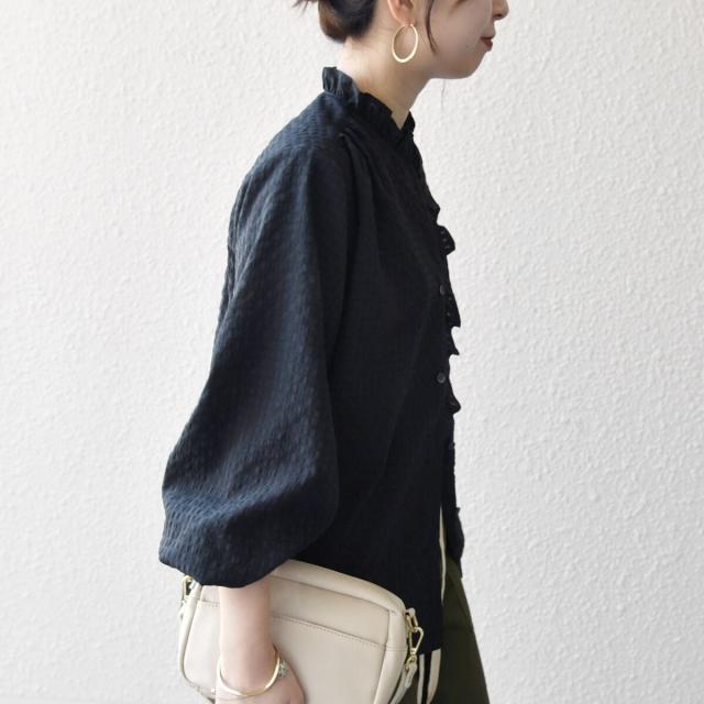 シップス エニィ（SHIPS any）/《予約》SHIPS any:〈洗濯機可能〉2WAY シアー フリル ブラウス