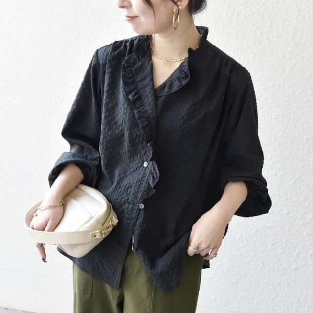 シップス エニィ（SHIPS any）/《予約》SHIPS any:〈洗濯機可能〉2WAY シアー フリル ブラウス