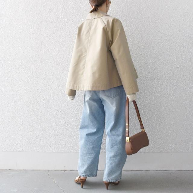 シップス エニィ（SHIPS any）/《予約》SHIPS any:〈手洗い可能〉シャンブレー Aライン フレア ショート コート