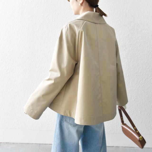 シップス エニィ（SHIPS any）/《予約》SHIPS any:〈手洗い可能〉シャンブレー Aライン フレア ショート コート