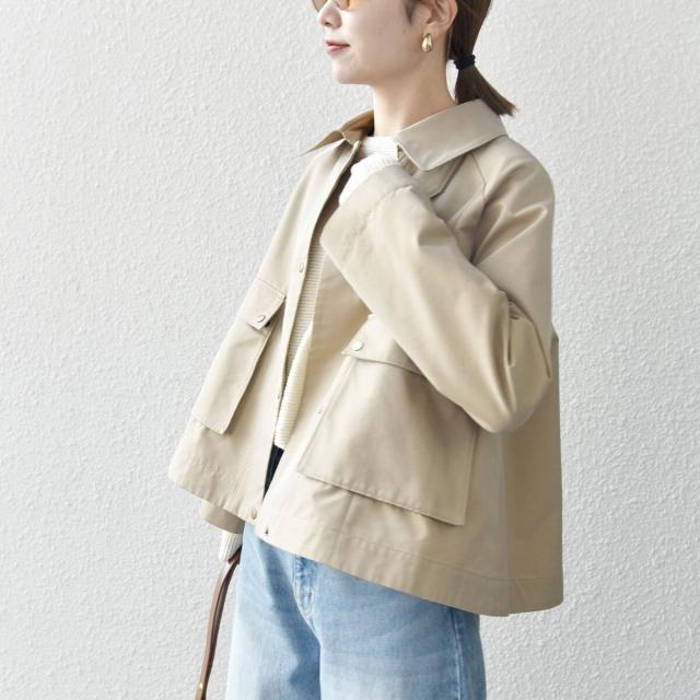 シップス エニィ（SHIPS any）/《予約》SHIPS any:〈手洗い可能〉シャンブレー Aライン フレア ショート コート