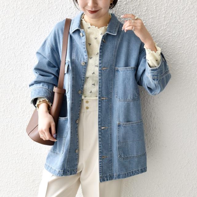 シップス エニィ（SHIPS any）/《予約》SHIPS any: ルーズ デニム ジャケット［SHIPS any DENIM］
