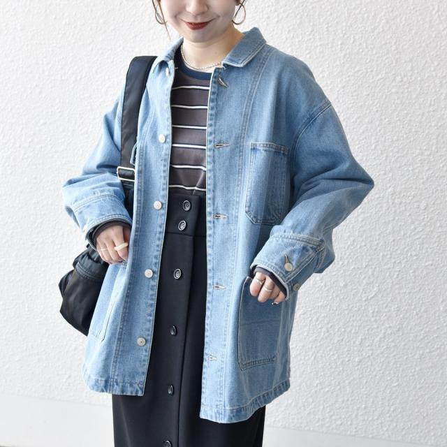 シップス エニィ（SHIPS any）/《予約》SHIPS any: ルーズ デニム ジャケット［SHIPS any DENIM］