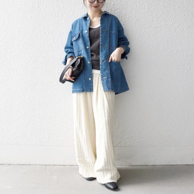 シップス エニィ（SHIPS any）/《予約》SHIPS any: ルーズ デニム ジャケット［SHIPS any DENIM］