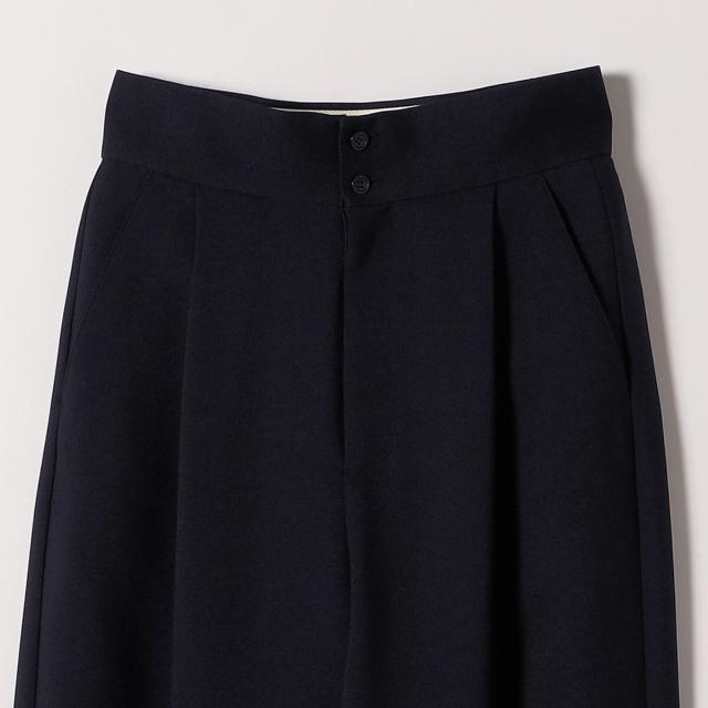 シップス エニィ（SHIPS any）/《予約》SHIPS any: ダブルクロス タック ストレート パンツ［NAVY BLUE］