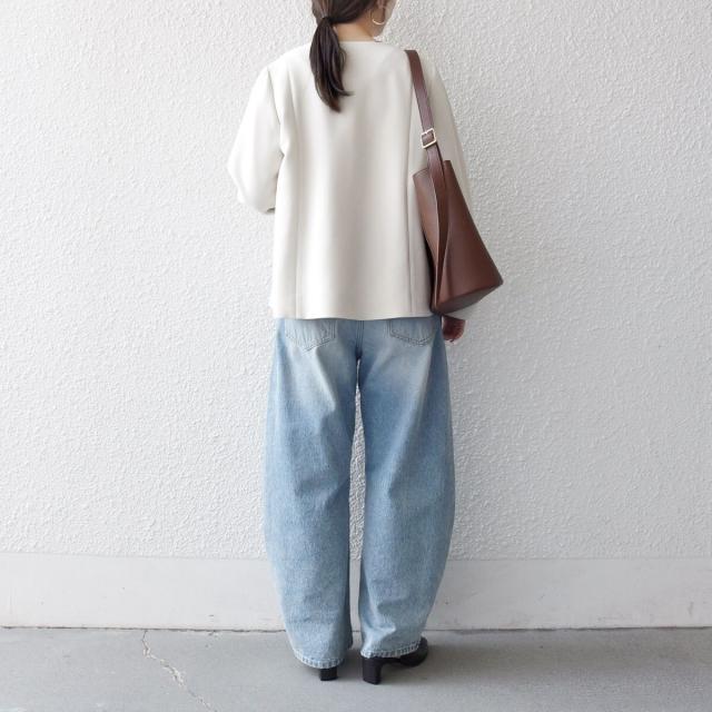 シップス エニィ（SHIPS any）/《予約》SHIPS any: ダブルクロス レース ノーカラー ジャケット［NAVY BLUE］