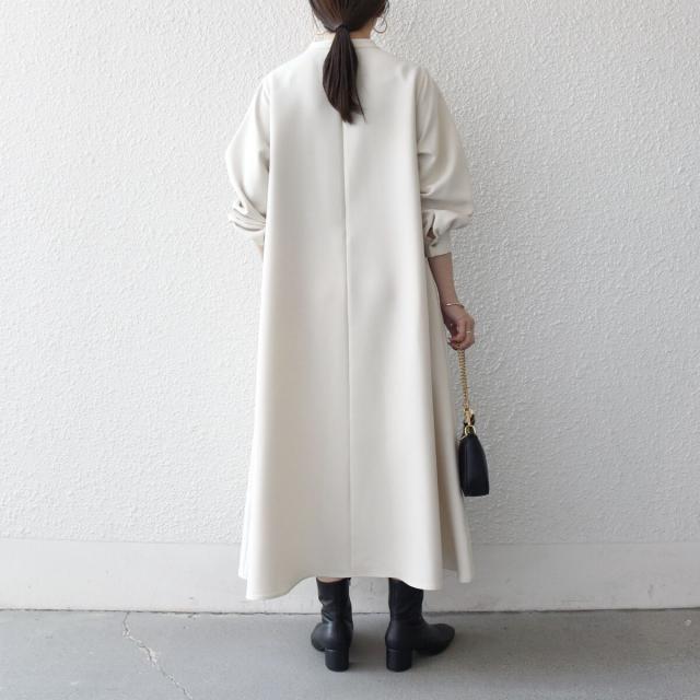 シップス エニィ（SHIPS any）/《予約》SHIPS any: ダブルクロス フリル パフスリーブ ワンピース［NAVY BLUE］