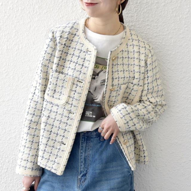 シップス エニィ（SHIPS any）/SHIPS any: ツイード パイピング ノー