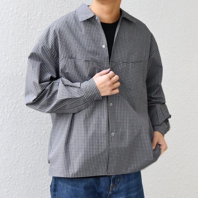 シップス エニィ（SHIPS any）/SHIPS any:〈洗濯機可能〉マイクロ チェック リング スナップボタン コーチ シャツ◇