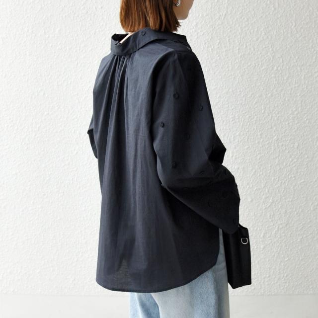 シップス エニィ（SHIPS any）/SHIPS any:〈洗濯機可能〉フラワー モチーフ Aライン スキッパー シャツ ブラウス_14