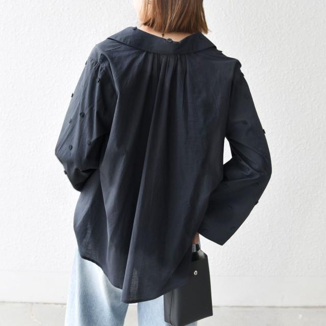 シップス エニィ（SHIPS any）/SHIPS any:〈洗濯機可能〉フラワー モチーフ Aライン スキッパー シャツ ブラウス_15