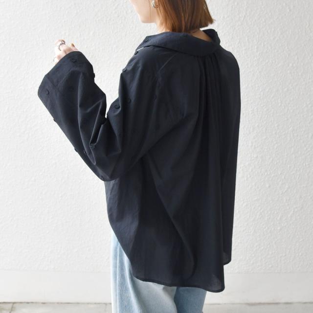 シップス エニィ（SHIPS any）/SHIPS any:〈洗濯機可能〉フラワー モチーフ Aライン スキッパー シャツ ブラウス_16