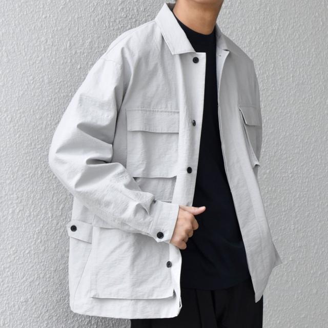 シップス エニィ（SHIPS any）/SHIPS any: コットン/ナイロン ワッシャー BDU シャツ ジャケット (セットアップ対応_1