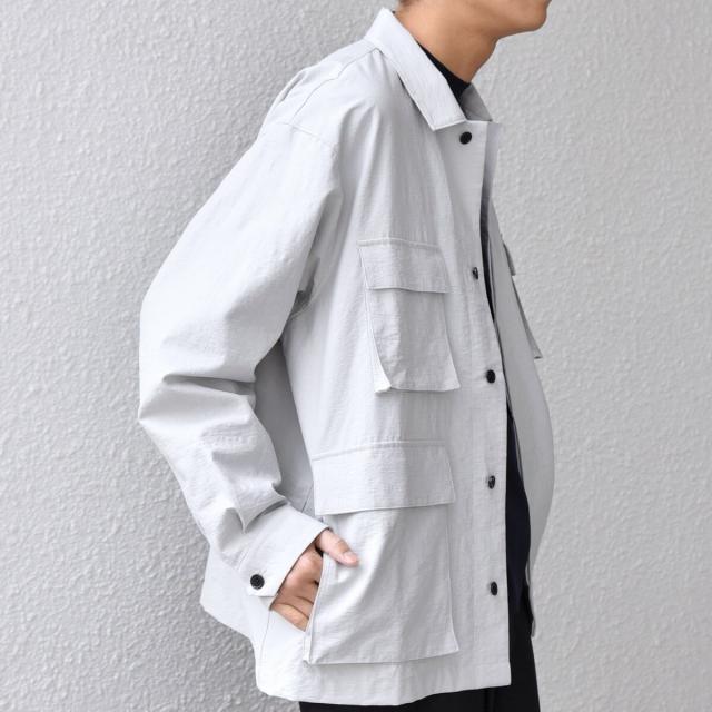 シップス エニィ（SHIPS any）/SHIPS any: コットン/ナイロン ワッシャー BDU シャツ ジャケット (セットアップ対応_7