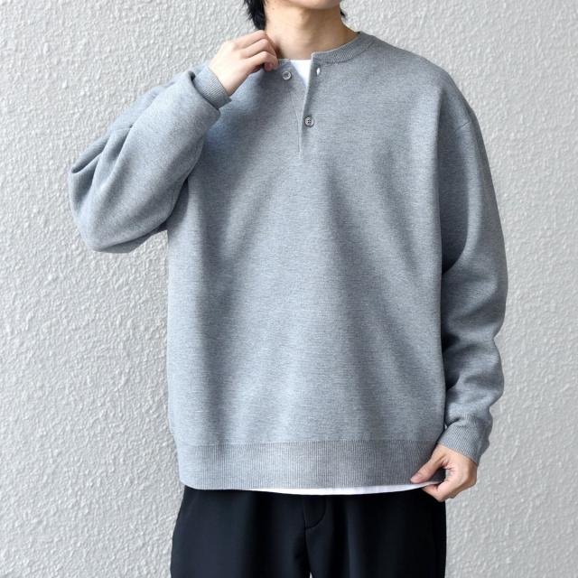 シップス エニィ（SHIPS any）/SHIPS any:〈手洗い可能〉ミラノリブ コットンライク ヘンリーネック ニット◇
