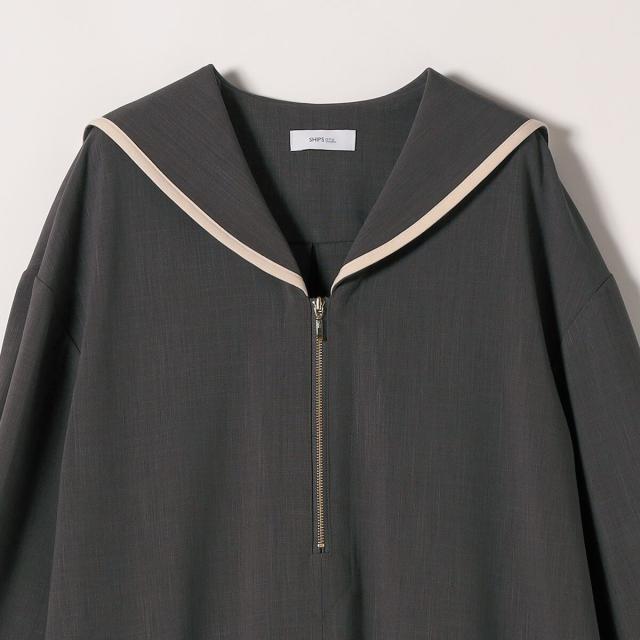 シップス エニィ（SHIPS any）/SHIPS any:〈洗濯機可能〉セーラーカラー 配色 ジップ ワンピース_18
