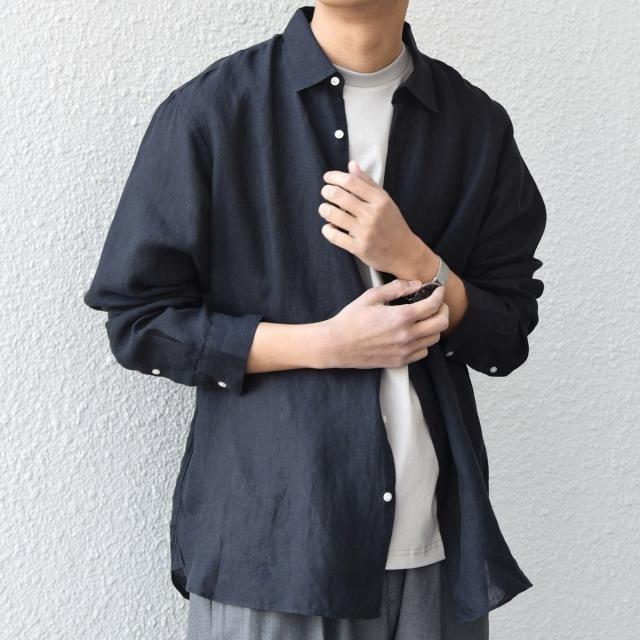 シップス エニィ（SHIPS any）/SHIPS any:〈洗濯機可能〉ピュアリネン レギュラーカラー シャツ 26SS◇_2