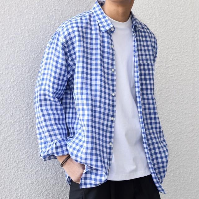 シップス エニィ（SHIPS any）/SHIPS any:〈洗濯機可能〉ピュアリネン レギュラーカラー シャツ 26SS◇_4