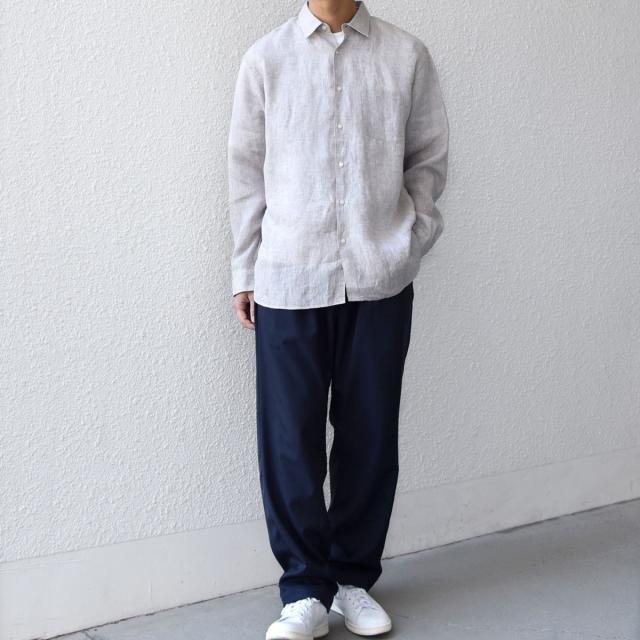 シップス エニィ（SHIPS any）/SHIPS any:〈洗濯機可能〉ピュアリネン レギュラーカラー シャツ 26SS◇_5