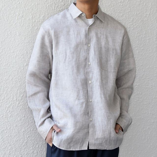 シップス エニィ（SHIPS any）/SHIPS any:〈洗濯機可能〉ピュアリネン レギュラーカラー シャツ 26SS◇_7