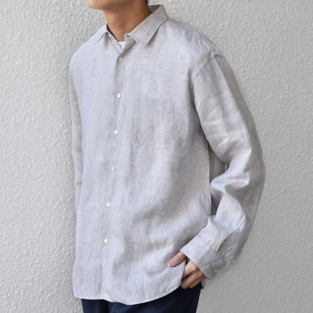 シップス エニィ（SHIPS any）/SHIPS any:〈洗濯機可能〉ピュアリネン レギュラーカラー シャツ 26SS◇_8