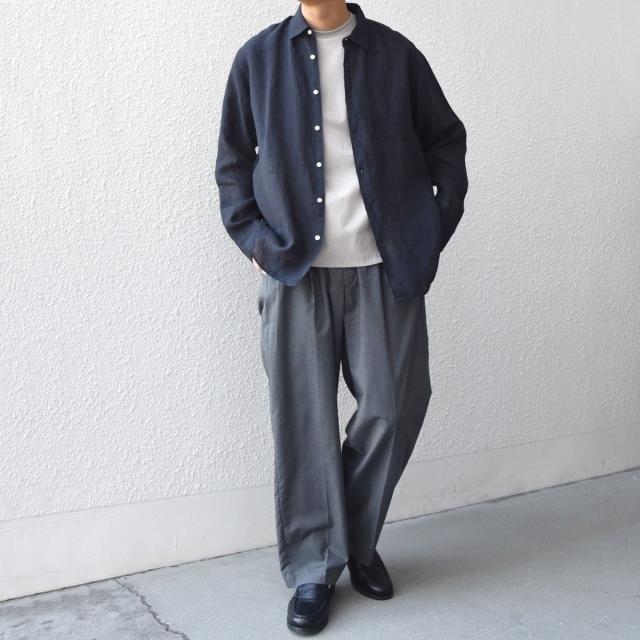 シップス エニィ（SHIPS any）/SHIPS any:〈洗濯機可能〉ピュアリネン レギュラーカラー シャツ 26SS◇_10