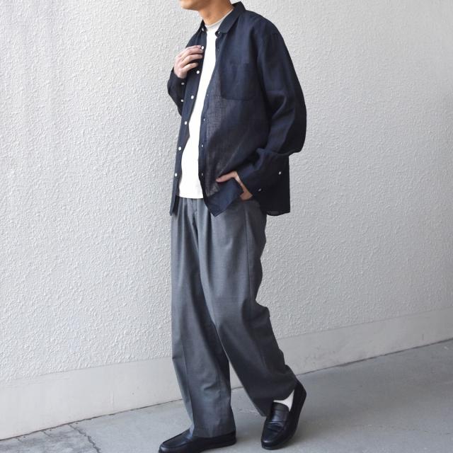 シップス エニィ（SHIPS any）/SHIPS any:〈洗濯機可能〉ピュアリネン レギュラーカラー シャツ 26SS◇_11