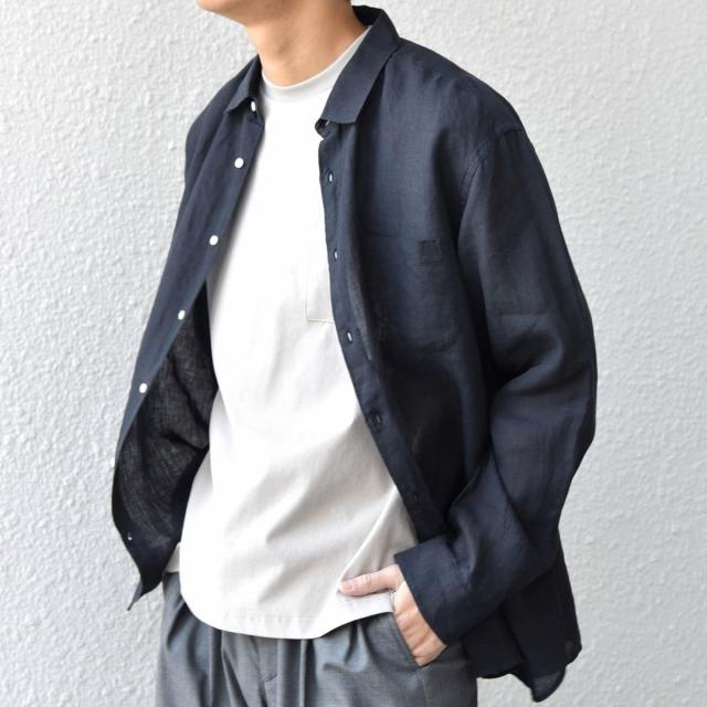 シップス エニィ（SHIPS any）/SHIPS any:〈洗濯機可能〉ピュアリネン レギュラーカラー シャツ 26SS◇_13