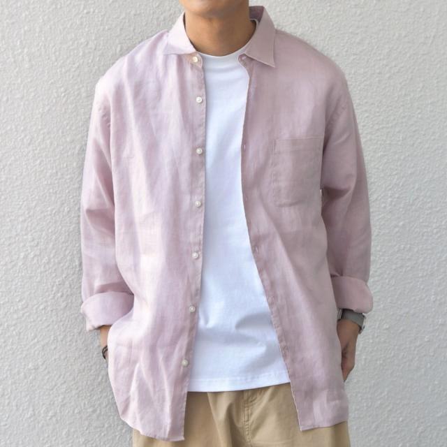 シップス エニィ（SHIPS any）/SHIPS any:〈洗濯機可能〉ピュアリネン レギュラーカラー シャツ 26SS◇_17