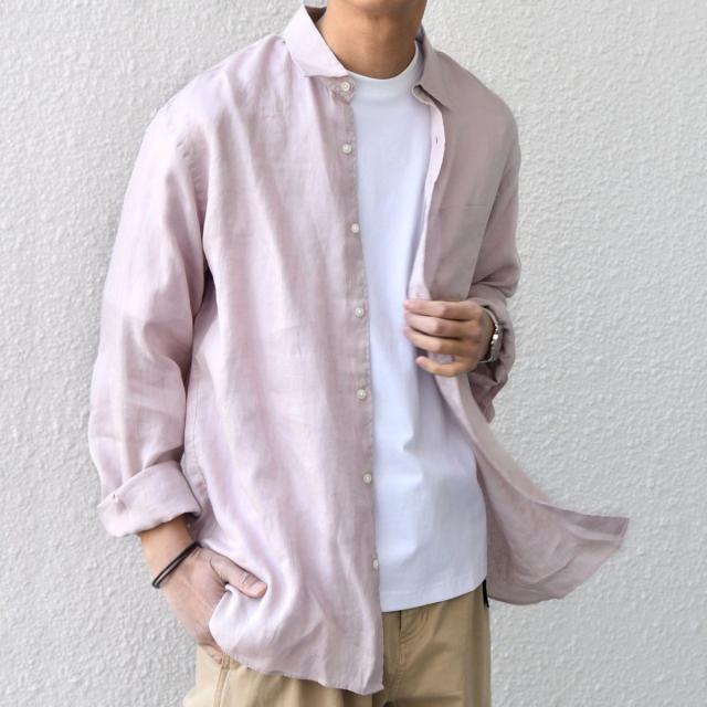 シップス エニィ（SHIPS any）/SHIPS any:〈洗濯機可能〉ピュアリネン レギュラーカラー シャツ 26SS◇_19