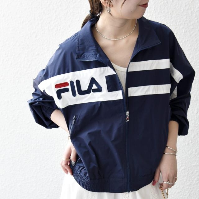 シップス エニィ（SHIPS any）/【SHIPS any別注】FILA:〈洗濯機可能〉スタンドカラー ジップ ライン ブルゾン