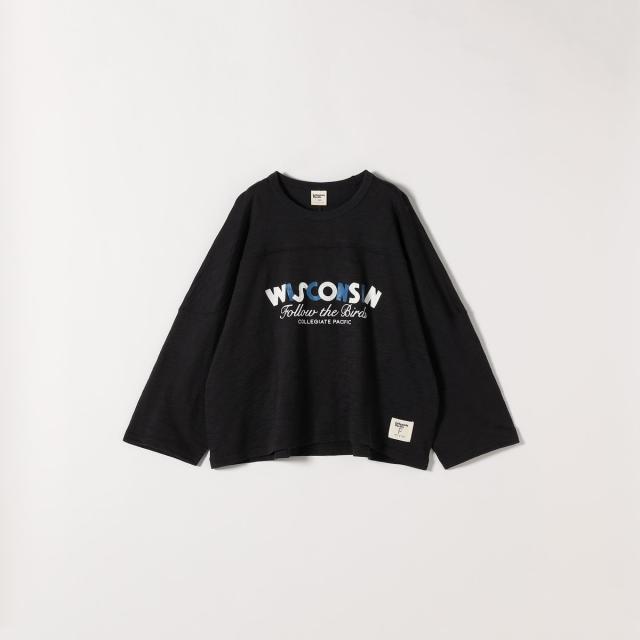 シップス エニィ（SHIPS any）/Collegiate Pacific:〈洗濯機可能〉クロップド フットボール TEE_1