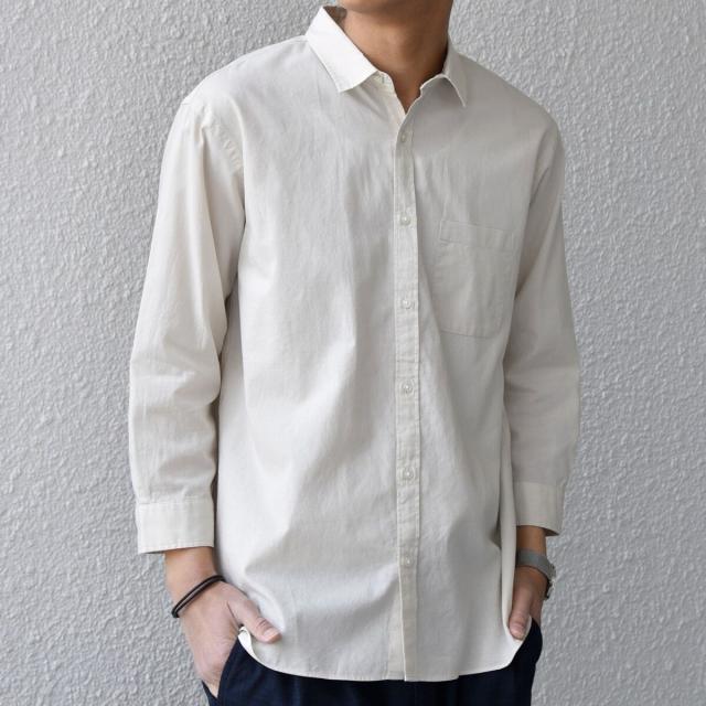シップス エニィ（SHIPS any）/SHIPS any:〈洗濯機可能〉コットン/リネン 7分袖 ポケット レギュラー シャツ 26SS◆_1