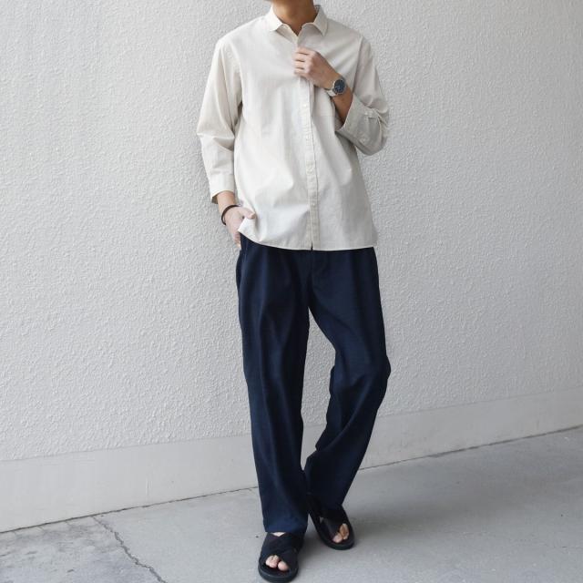 シップス エニィ（SHIPS any）/SHIPS any:〈洗濯機可能〉コットン/リネン 7分袖 ポケット レギュラー シャツ 26SS◆_5