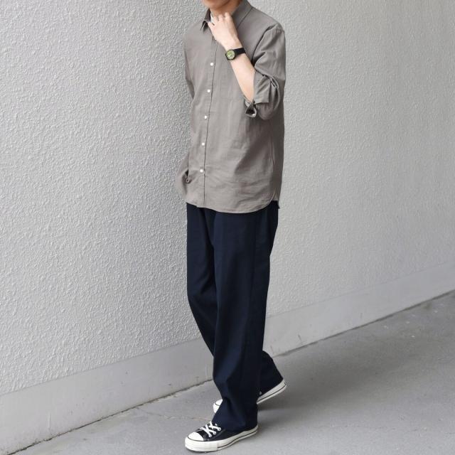 シップス エニィ（SHIPS any）/SHIPS any:〈洗濯機可能〉コットン/リネン 7分袖 ポケット レギュラー シャツ 26SS◆_16