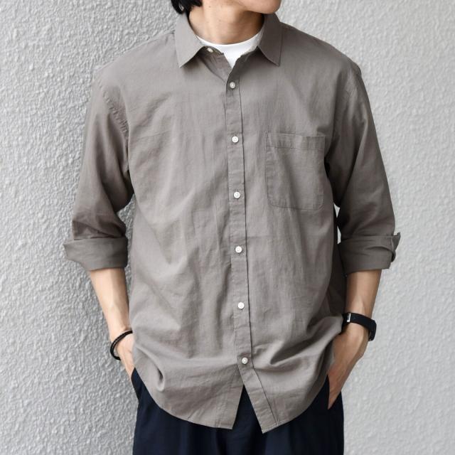 シップス エニィ（SHIPS any）/SHIPS any:〈洗濯機可能〉コットン/リネン 7分袖 ポケット レギュラー シャツ 26SS◆_17