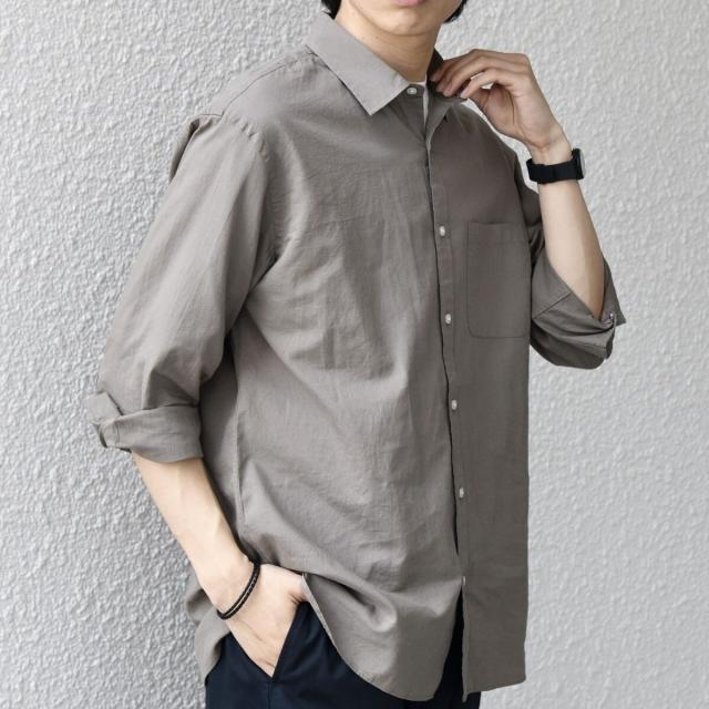 シップス エニィ（SHIPS any）/SHIPS any:〈洗濯機可能〉コットン/リネン 7分袖 ポケット レギュラー シャツ 26SS◆_19