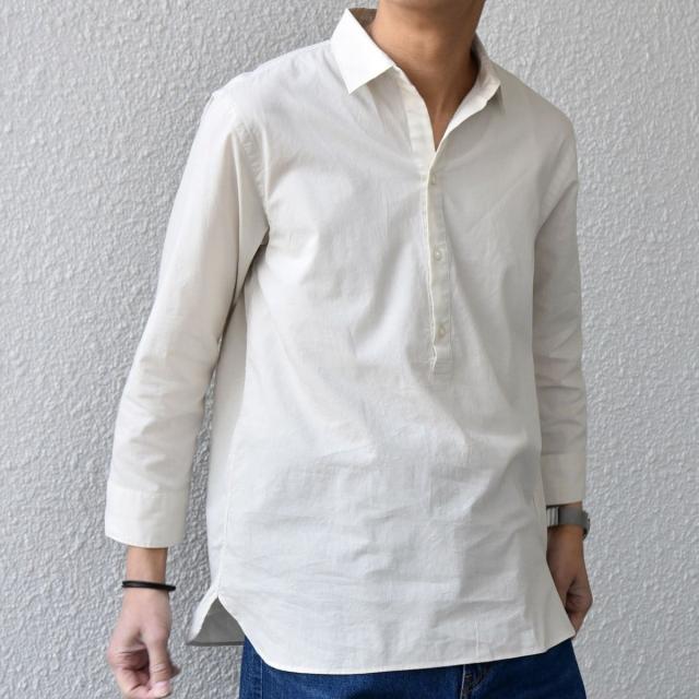 シップス エニィ（SHIPS any）/SHIPS any:〈洗濯機可能〉コットン/リネン 7分袖 スキッパー プルオーバー シャツ 26S_1