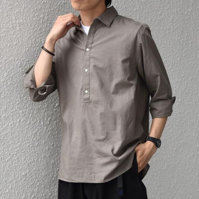 シップス エニィ（SHIPS any）/SHIPS any:〈洗濯機可能〉コットン/リネン 7分袖 スキッパー プルオーバー シャツ 26S_3