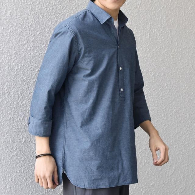 シップス エニィ（SHIPS any）/SHIPS any:〈洗濯機可能〉コットン/リネン 7分袖 スキッパー プルオーバー シャツ 26S_4