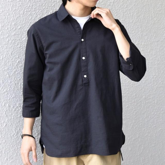 シップス エニィ（SHIPS any）/SHIPS any:〈洗濯機可能〉コットン/リネン 7分袖 スキッパー プルオーバー シャツ 26S_12